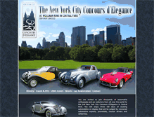 Tablet Screenshot of newyorkcityconcoursdelegance.com